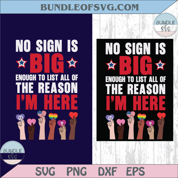 No Sign Is Big Enough to list all of the Reasons I'm Here Png No Kings