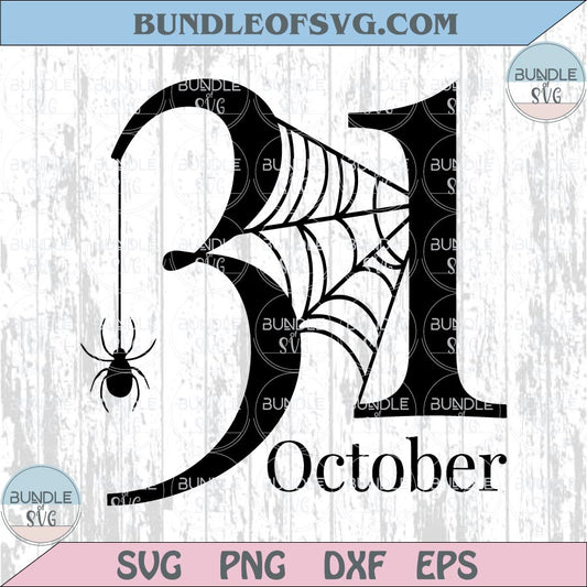 October 31 Svg Vinatge Halloween Decor Png Spooky Season Svg Dxf