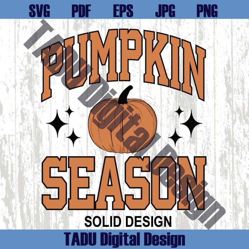 Pumpkin Season Png Retro Fall Vibes Svg Varsity Pumpkin Autumn Png