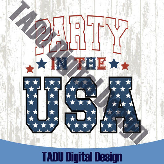 Party in the USA Svg 4th of July Svg America Png Usa July 4th Svg