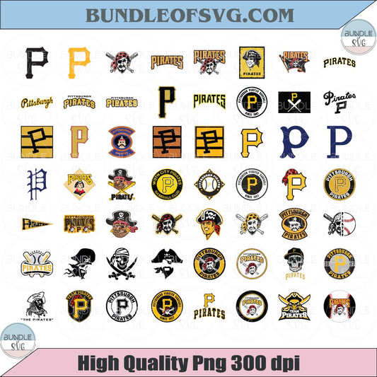 Pittsburgh Pirates SVG Bundle Baseball Pittsburgh Pirates Logo Svg