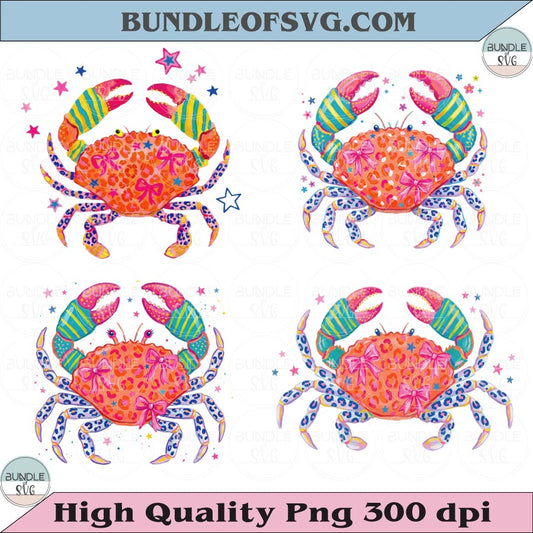Preppy Summer Crab PNG Leopard Crab Png Everyday Summer Crab