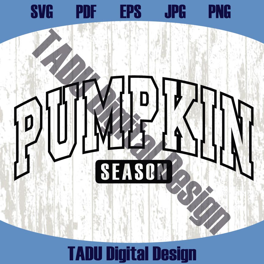 Pumpkin Season Svg Varsity Fall Vibes Png Retro Autumn Pumpkin Png