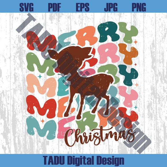 Reindeer Merry Christmas Svg Rudolph Toddler Christmas Png