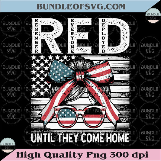 Remember All Deployed PNG Military Support Png RED Friday T-Shirt