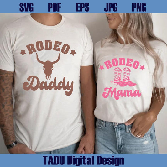Rodeo Mama Svg Rodeo Daddy Svg Western Mom Png Matching Svg