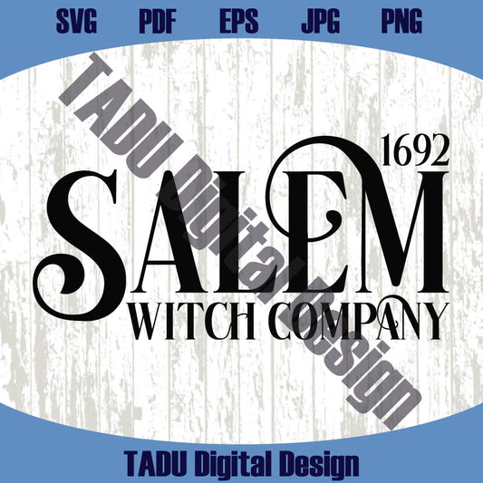 Salem Witch Company Svg Halloween Png Vintage Retro Salem Svg