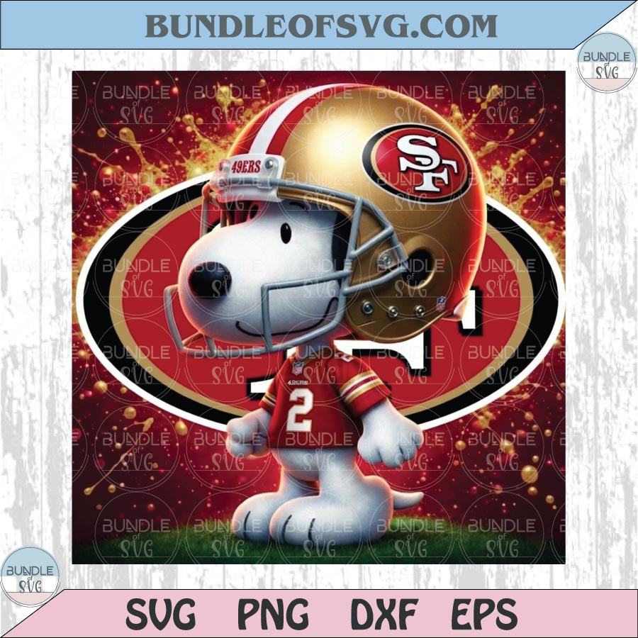 San Francisco 49ers Snoopy Png The Peanuts Football 49ers Png