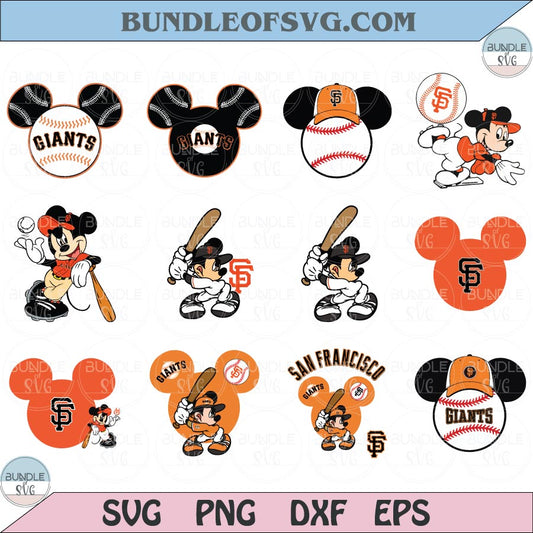 San Francisco Giants Mickey SVG Mickey San Francisco Giants Svg