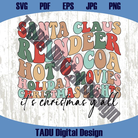 Santa Claus Reindeer Hot Cocoa Holiday Movies Christmas Lights Png