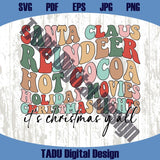Santa Claus Reindeer Hot Cocoa Holiday Movies Christmas Lights Png