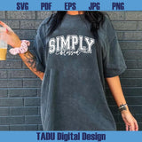 Simply Blessed Svg Jersey Christian Svg Faith Svg Jesus Svg Png