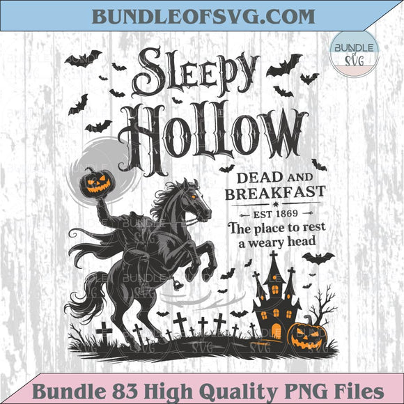 Sleepy Hollow Dead and Breakfast Png Headless Horseman Halloween