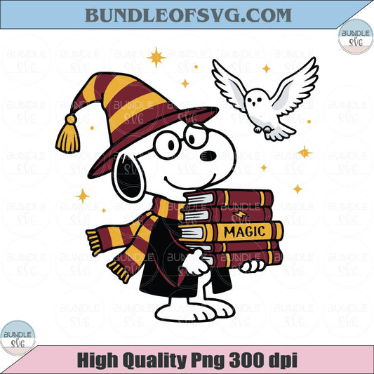 Snoopy Harry Potter SVG Snoopy Wizard Svg The Peanuts Harry Potter Png