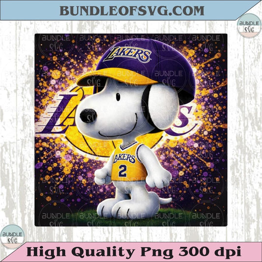 Snoopy Lakers Basketball Png Los Angeles Lakers Snoopy Png