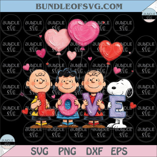 Snoopy Valentine Love Png Peanuts Friends Holding Love Letters Png