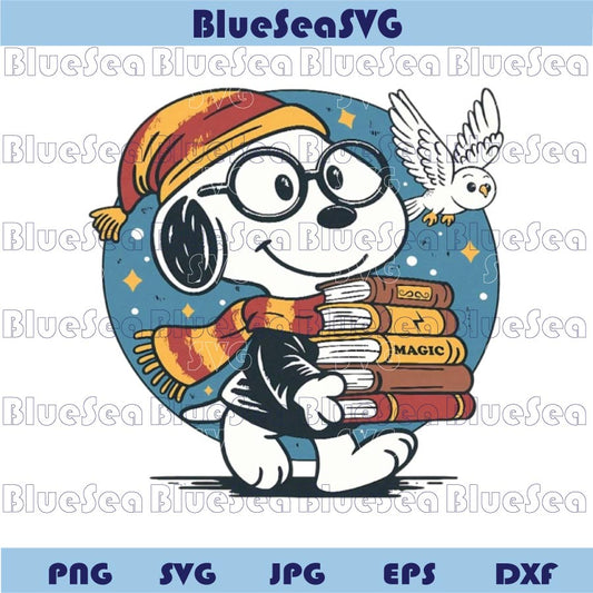 Snoopy Wizard PNG Snoopy Harry Potter SVG The Peanuts Wizard Png