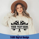 Split Name Frame Crossed Racing Flags Svg Racing Personalized Png