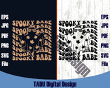 Spooky Babe Svg Boho Halloween Svg Floral Ghost Spooky Vibes Png - Blue Sea Svg
