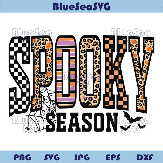 Spooky Coquette Png Halloween Leopard Checkered Spooky Season