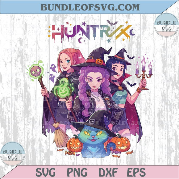 Spooky Huntrix Halloween Png Kpop Demon Hunters Png Saja Girls