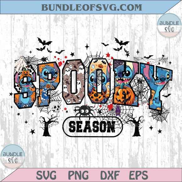 Spooky Season Stitch Png Coquette Pumpkin Stitch Halloween Png Dtf
