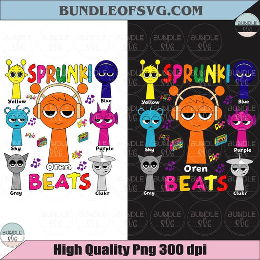 Sprunki Beats Unique PNG Art for Music Lovers Png Sprunki fan Png
