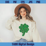 St Patricks Day Shamrock Sequin St Pattys Day Four Leaf Clover Png