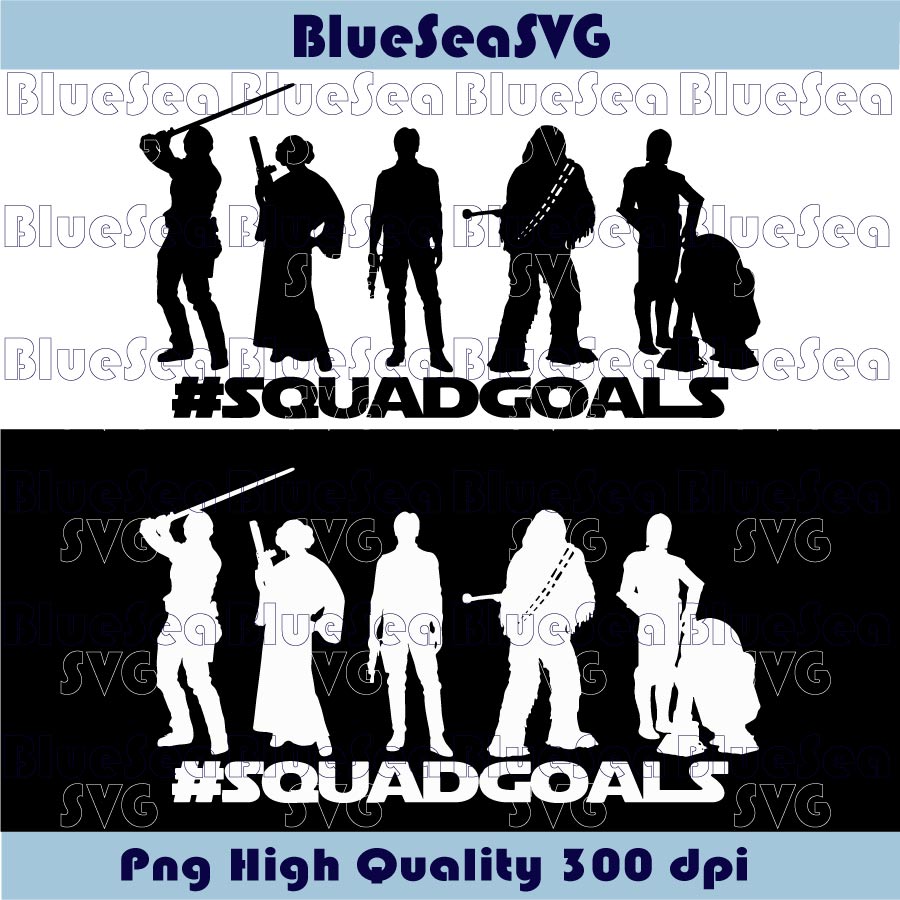 Star Wars Svg Squad Goals Svg Star Wars Squadgoals Png Dxf