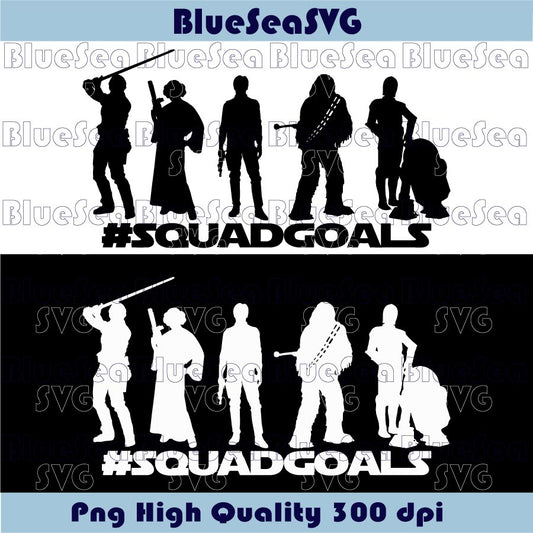 Star Wars Svg Squad Goals Svg Star Wars Squadgoals Png Dxf