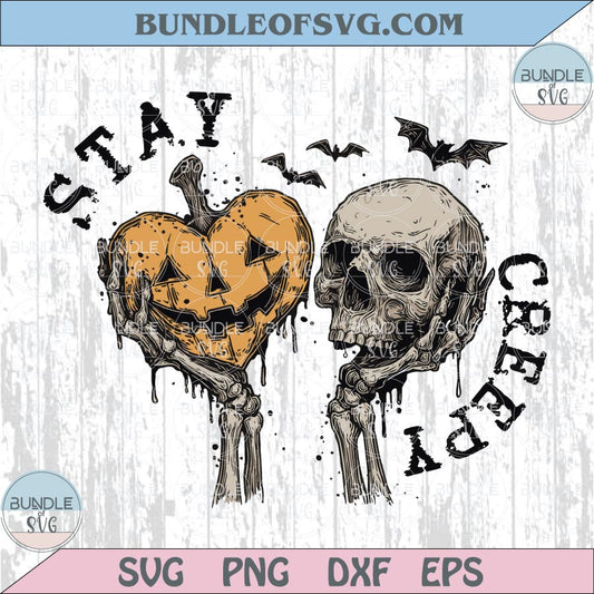 Stay Creepy Png Dripping Heart Halloween Png Skeleton Hand Spooky