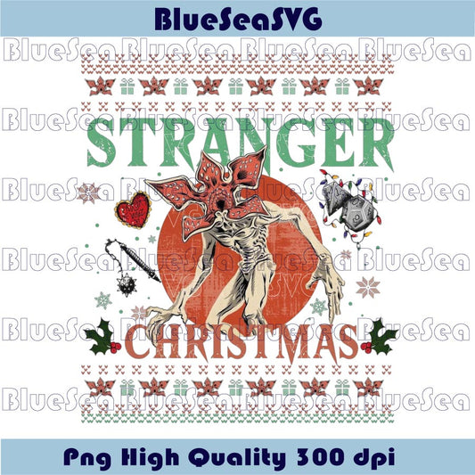 Stranger Christmas Png Ugly Christmas Things Png Demogorgon Png