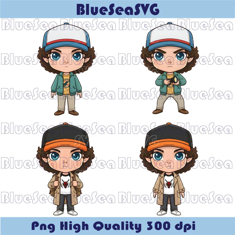 Stranger Things Dustin Png Chibi Dustin Stranger Things Png Clipart