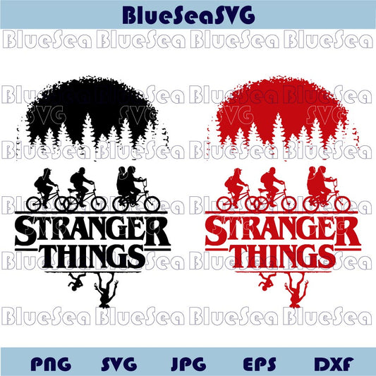 Stranger Things Kids on Bikes Svg Friends Stranger Things Svg Png