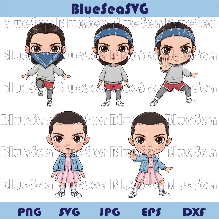 Stranger Things Png Chibi Eleven Png Eleven Stranger Things Clipart