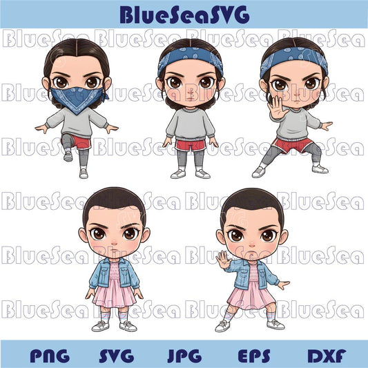Stranger Things Png Chibi Eleven Png Eleven Stranger Things Clipart