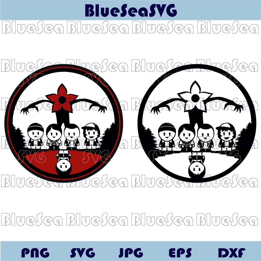 Stranger Things Svg Friends Kids Demogorgon Upside Down Svg Png