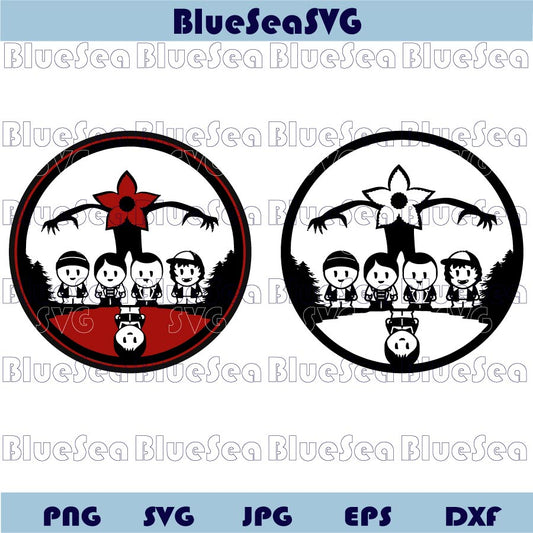Stranger Things Svg Friends Kids Demogorgon Upside Down Svg Png