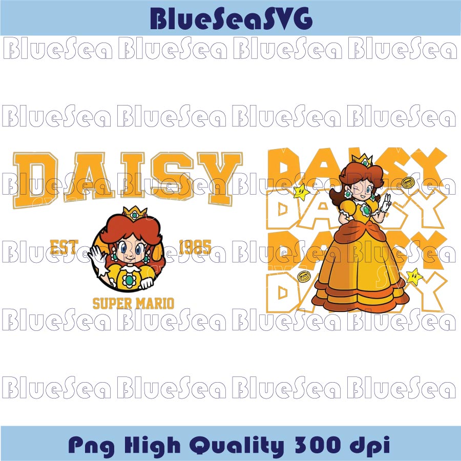 Super Mario Daisy Svg Est 1985 Super Mario Svg Super Mario Png