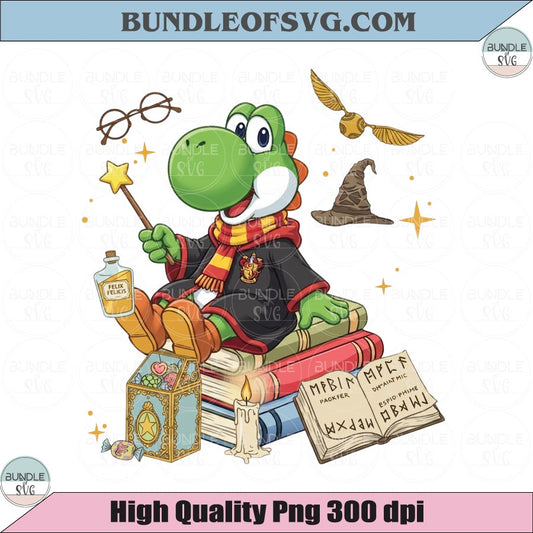 Super Mario Yoshi Wizard SVG Witch Yoshi PNG Gryffindor Mario