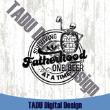 Surviving Fatherhood One Beer at a Time Svg Funny Father's Day Svg