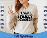 Talk Spooky To Me Svg Cute Halloween Png Ghost Spooky Vibes Svg
