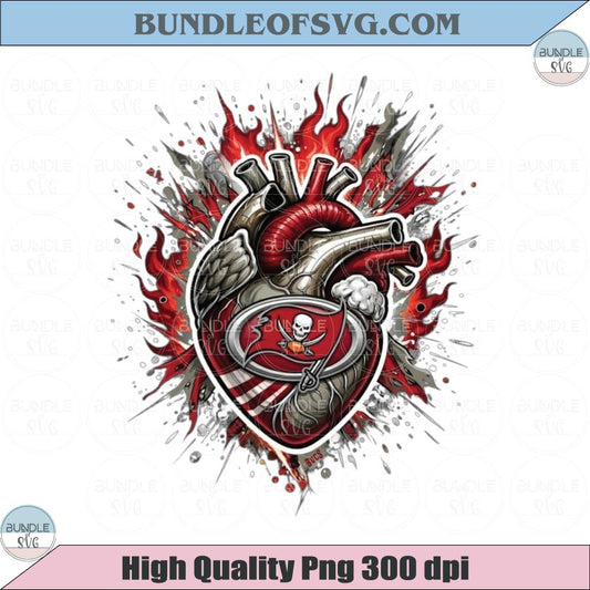 Tampa Bay Buccaneers Heart PNG Buccaneers Anatomical Heart Png