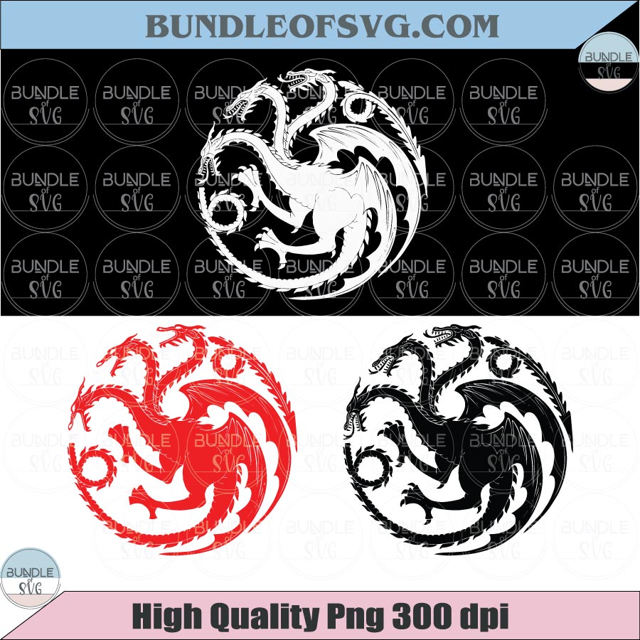 Targaryen House Logo Svg House of the Dragon Svg Sign Dragon Svg