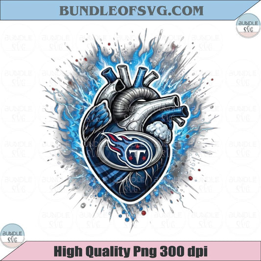 Tennessee Titans Heart PNG Football Titans Anatomical Heart Png