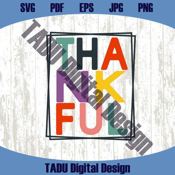 Thankful Svg Vintage Thanksgiving Png Retro Thankful Png Cricut