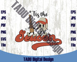 Tis the Season Png Retro Baseball Characters Png Baseball Svg Png