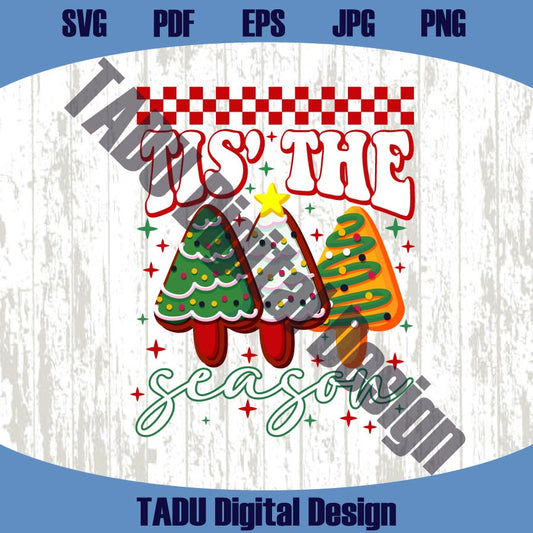 Tis' The Season Christmas Png Christmas Tree Cake Coquette Png