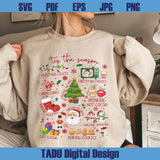 Tis The Season Christmas Png Festive Png Retro Xmas Png