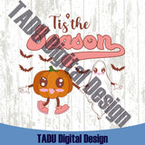 Tis The Season Png Cute Ghost Pumpkin Spooky Svg Halloween Svg